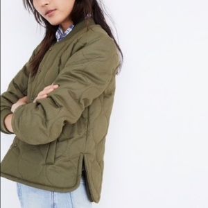 Madewell Quilted Bomber Jacket